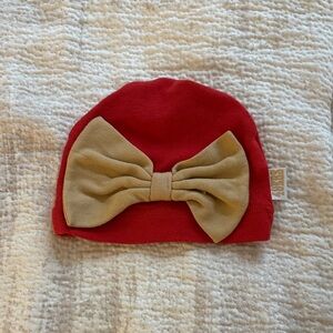 49er Beanie with Tan Bow